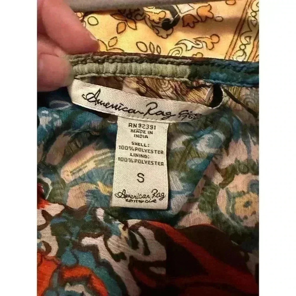 Boho American Rag One Shoulder Floral print Maxi dress size S sleeveless EUC - Picture 3 of 8